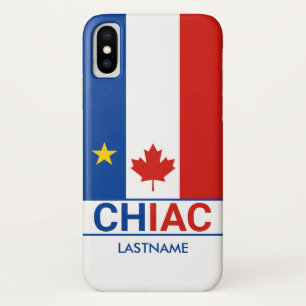 Chiac Acadian Canadian Flag Personalize   Case-Mate iPhone Case