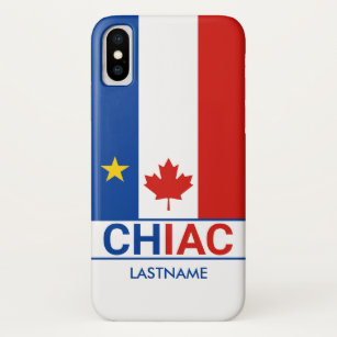 Chiac Acadian Canadian Flag Personalize   Case-Mate iPhone Case