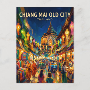 Chiang Mai Old City Thailand Postcard