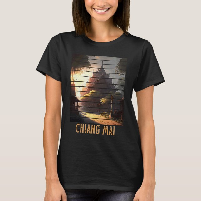 Chiang Mai Thailand, Backpacking and Digital Nomad T-Shirt (Front)