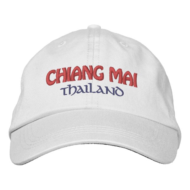 Chiang Mai, Thailand Embroidered Hat (Front)