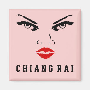 Chiang Rai, Thailand Woman Magnet