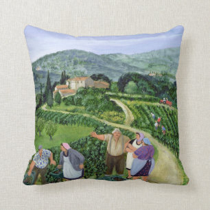Chianti Classico Villa Trasqua Throw Pillow