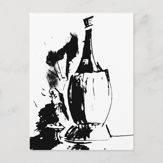 Chianti Watercolour Postcard (Front)