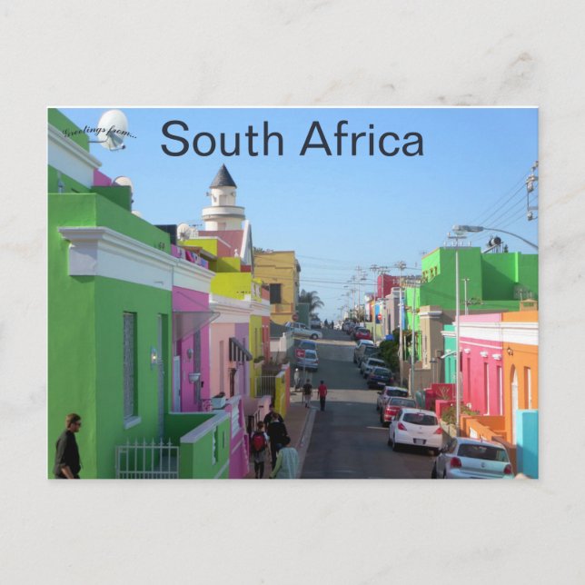 Chiappini Streeet Bo Kaap Cape Town South Africa Postcard (Front)