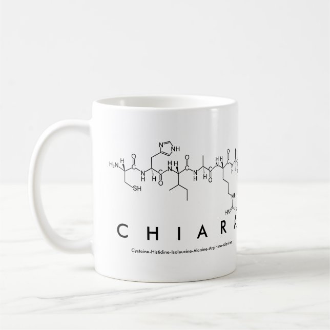 Chiara peptide name mug (Left)