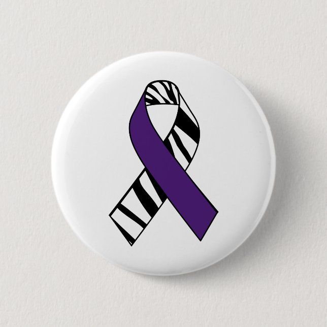 Chiari and Ehlers Danlos Awareness Ribbon Button (Front)