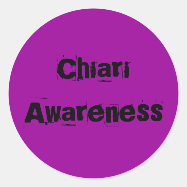 Chiari Awareness Classic Round Sticker (Front)