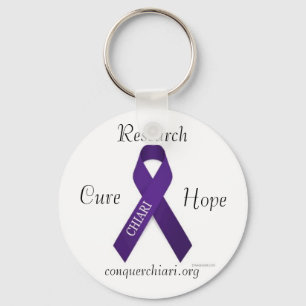CHIARI, Cure, Hope, Research, conquerchiari.org Keychain