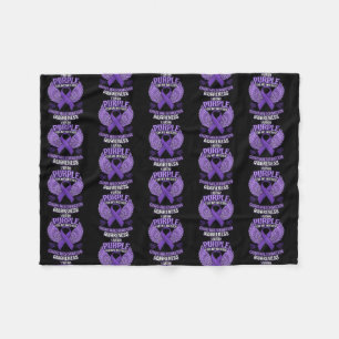 Chiari Malformation Awareness Mother Support Fleece Blanket