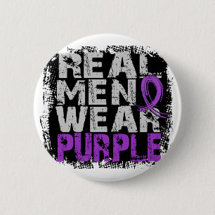 Chiari Malformation Real Men Wear Purple 2 Inch Round Button