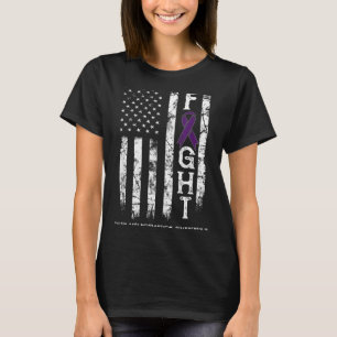 Chiari Malformation Warrior Us Flag T-Shirt