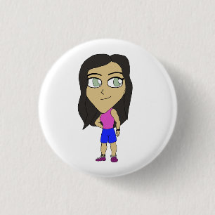 chibi 1 inch round button