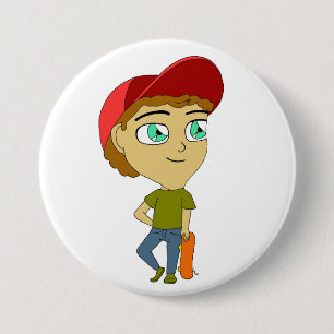 chibi 3 inch round button