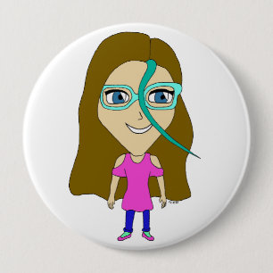 chibi 4 inch round button