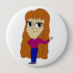 chibi    4 inch round button