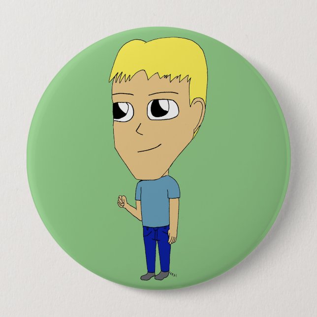 chibi    4 inch round button (Front)