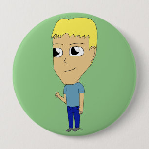 chibi    4 inch round button
