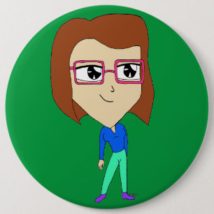 chibi 6 inch round button