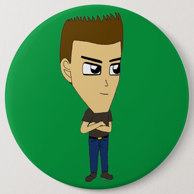 chibi    6 inch round button (Front)