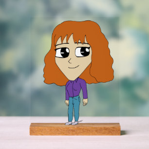 chibi acrylic sign