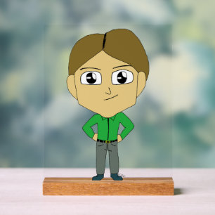 chibi acrylic sign