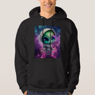 Chibi Alien Galaxy in Hoodie