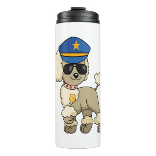 Chibi Anime Police Poodle Dog Thermal Tumbler