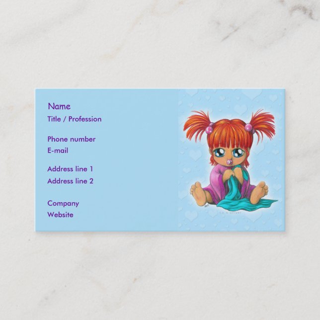 Chibi Baby Business Card (Front)