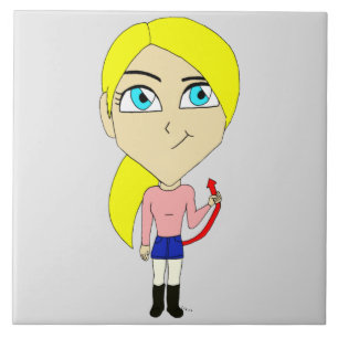 chibi "bad" girl tile
