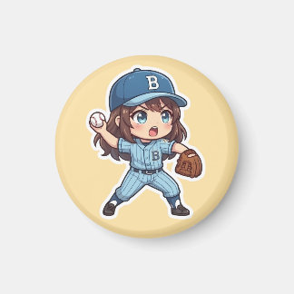 Chibi Baseball 2026 Edition - Pitcher Stride Magnet