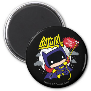 Chibi Batgirl Ready For Action Magnet