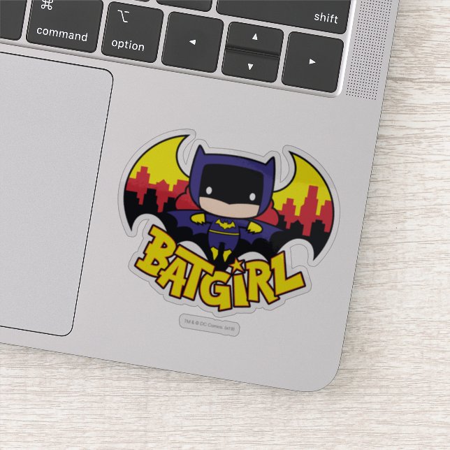 Chibi Batgirl With Gotham Skyline & Logo (Detail)