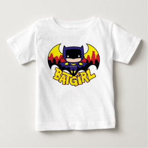 Chibi Batgirl With Gotham Skyline & Logo Baby T-Shirt