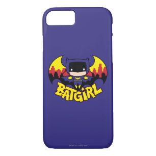 Chibi Batgirl With Gotham Skyline & Logo Case-Mate iPhone Case