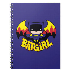 Chibi Batgirl With Gotham Skyline & Logo Notebook