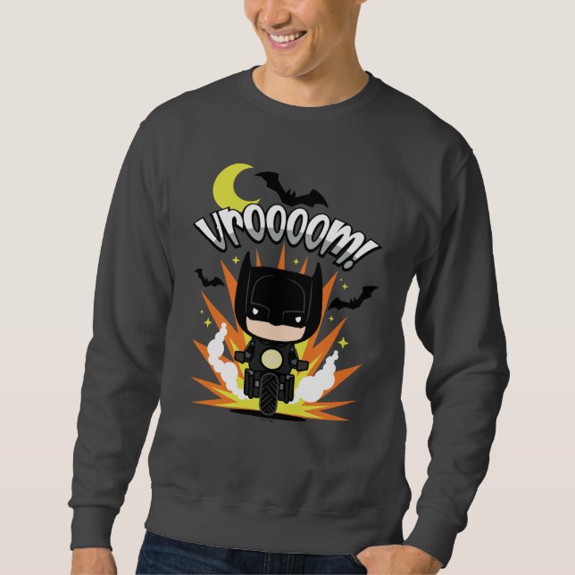 Chibi Batman Batcycle Sweatshirt (Front)