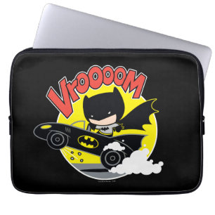 Chibi Batman In The Batmobile Laptop Sleeve