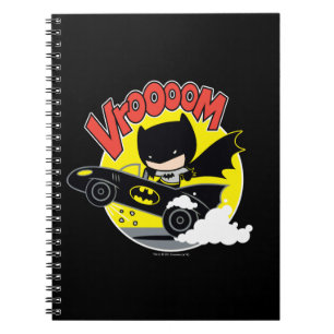 Chibi Batman In The Batmobile Notebook