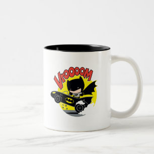 Chibi Batman In The Batmobile Two-Tone Coffee Mug