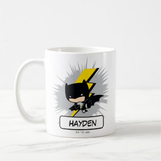Chibi Batman Lightning Kick Coffee Mug