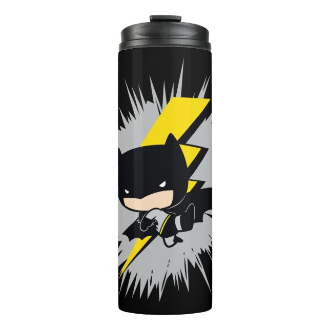 Chibi Batman Lightning Kick Thermal Tumbler (Front)