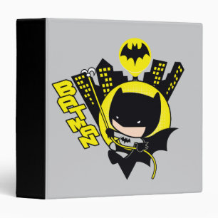 Chibi Batman Scaling The City Binder