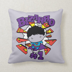 Chibi Bizarro #1 Throw Pillow