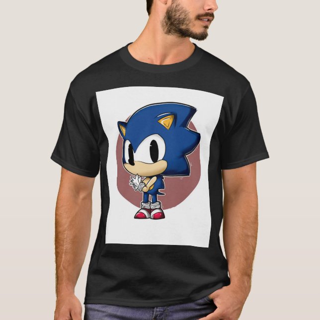 Chibi Blue Speed Hero T-Shirt (Front)
