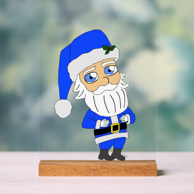 Chibi Blue Suit Père Noël (Neutre)