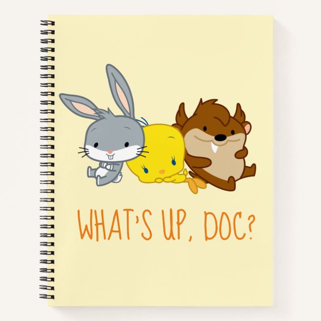 Chibi BUGS BUNNY™, TWEETY™, & TAZ™ Notebook (Front)