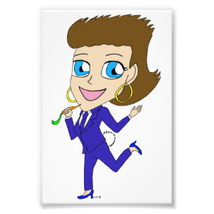 chibi bunny tail photo print