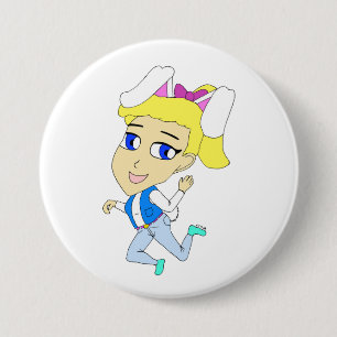 chibi bunnygirl 3 inch round button