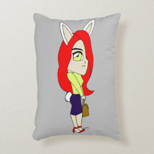 chibi bunnygirl accent pillow
